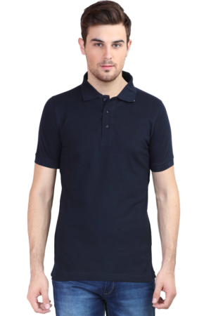 Men Classic Polo Tshirt - Navy Blue