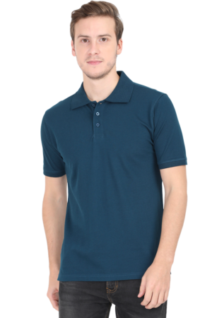 Men Classic Polo Tshirt-Petrol Blue