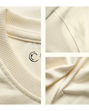 Classic Unisex Oversized Tshirt - Off White - Image 2