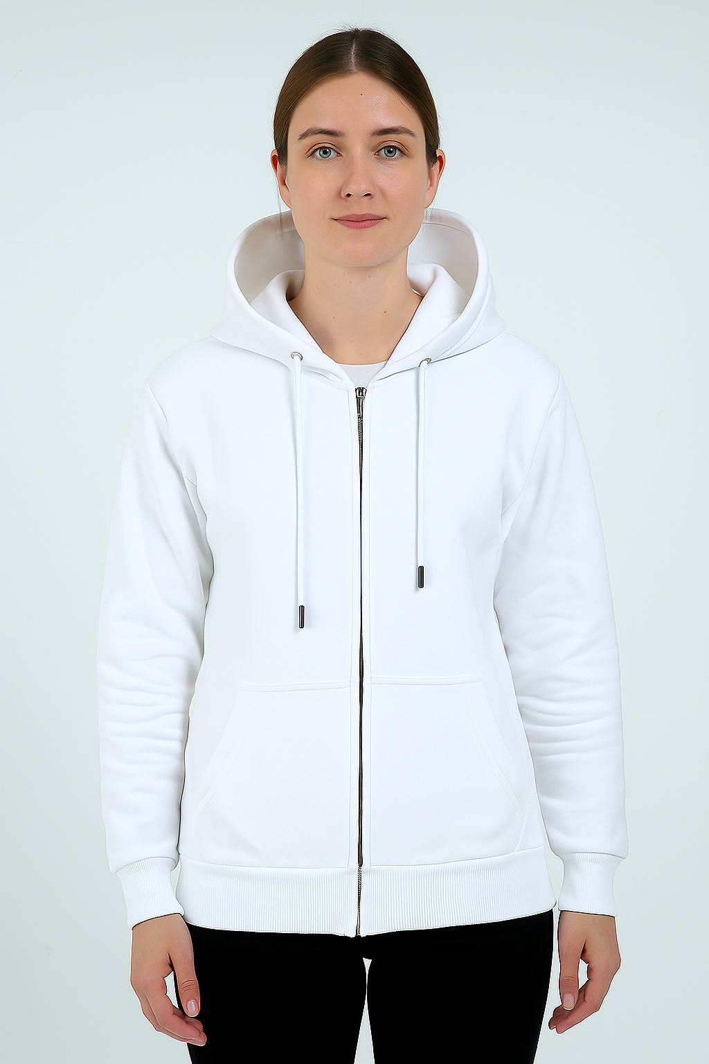 Premium Zipper Jacket- White