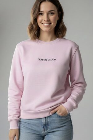 Classio Calico Light Baby Pink Sweatshirt